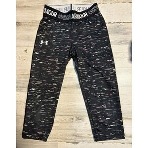 UNDER ARMOUR Youth M Compression digital stripe Leggings Multi-Stripe